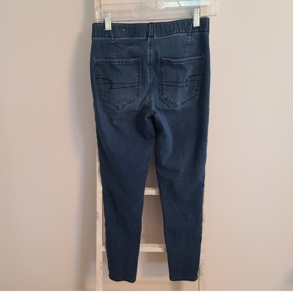 American Eagle size 6 Long lace up fly next level stretch denim jean - Picture 3 of 4